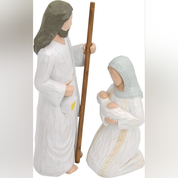 Joyin NIB Sculpted 4pc Christmas Story Nativity Decoration Set - Picture 6 of 11